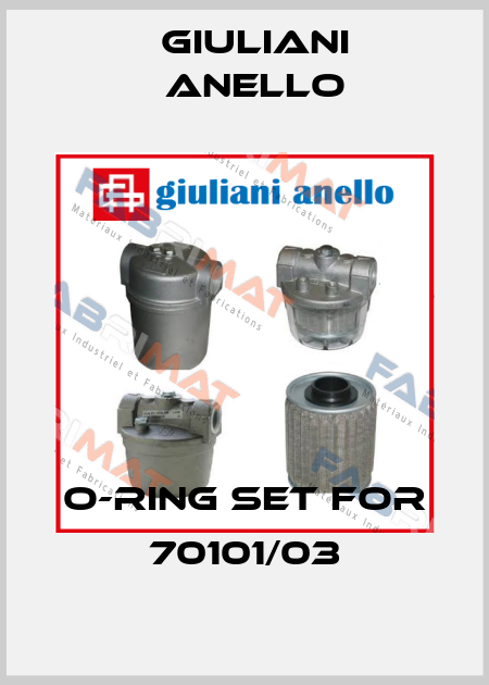 O-RING SET for 70101/03 Giuliani Anello