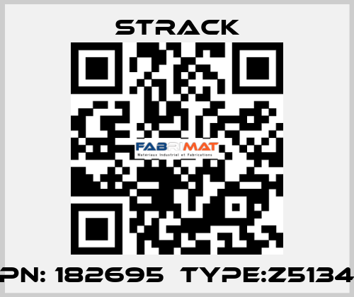 PN: 182695  Type:Z5134 Strack