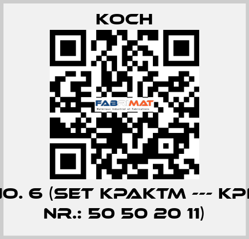 No. 6 (Set KPAKTM --- KPN Nr.: 50 50 20 11) KOCH
