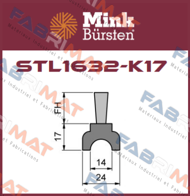 STL1632-K17 Mink Bürsten
