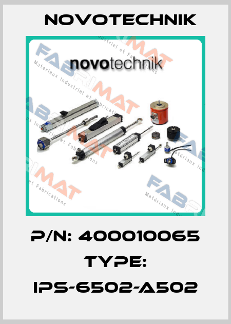 P/N: 400010065 Type: IPS-6502-A502 Novotechnik