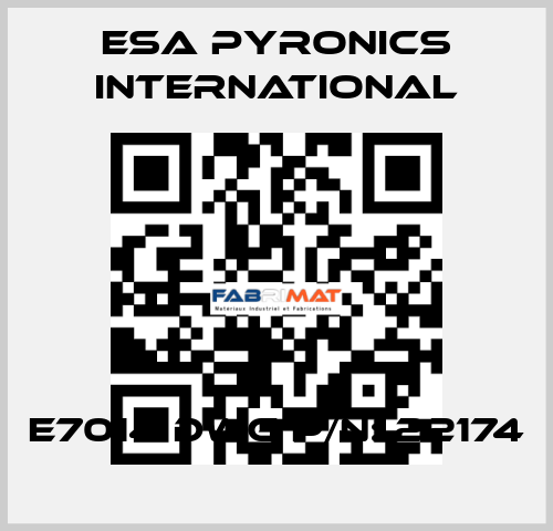 E7014 DWG P/N: 22174 ESA Pyronics International