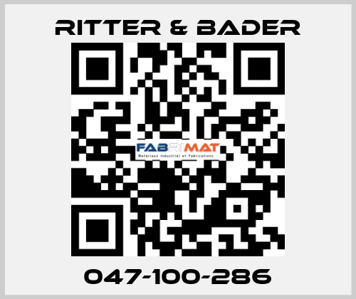 047-100-286 Ritter & Bader