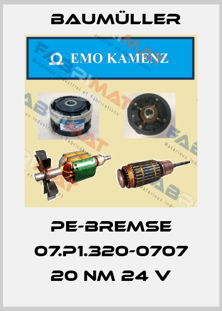 PE-Bremse 07.P1.320-0707 20 Nm 24 V Baumüller