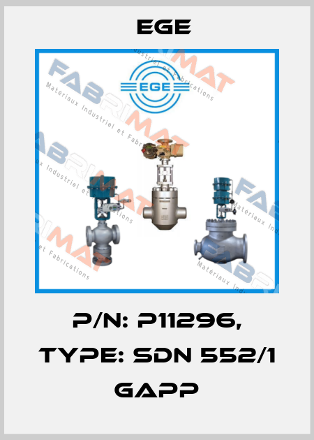 p/n: P11296, Type: SDN 552/1 GAPP Ege