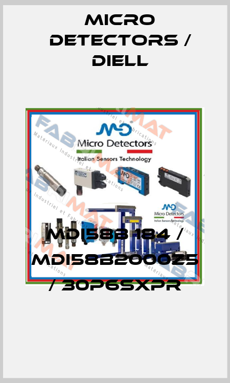 MDI58B 184 / MDI58B2000Z5 / 30P6SXPR
 Micro Detectors / Diell