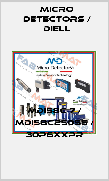 MDI58C 7 / MDI58C250S5 / 30P6XXPR
 Micro Detectors / Diell
