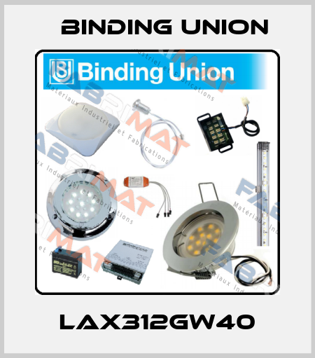 LAX312GW40 Binding Union