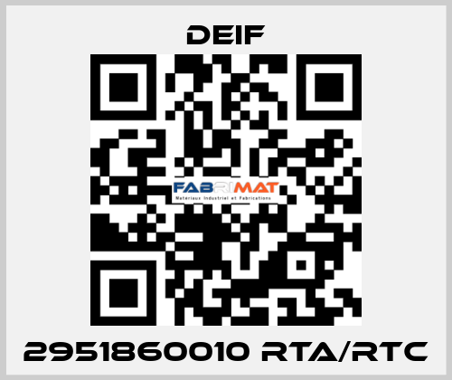 2951860010 RTA/RTC Deif