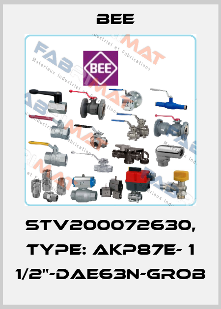 STV200072630, Type: AKP87E- 1 1/2"-DAE63N-GROB BEE