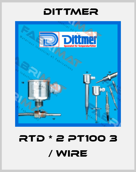 RTD * 2 PT100 3 / Wire Dittmer