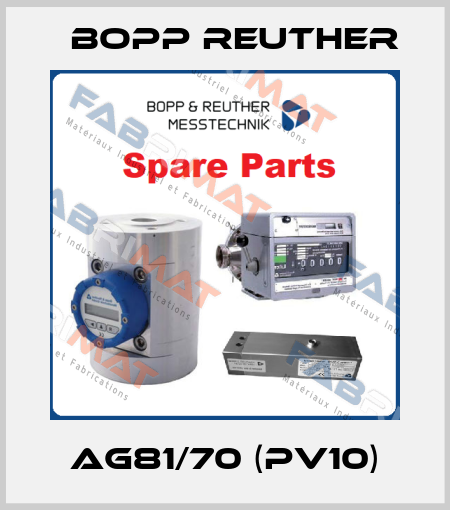 AG81/70 (PV10) Bopp Reuther
