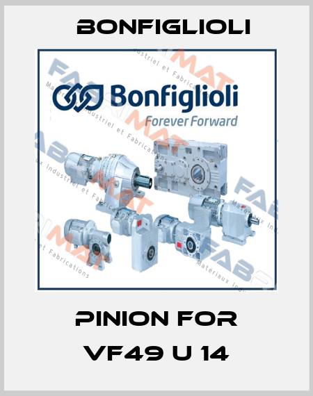 Pinion for VF49 U 14 Bonfiglioli