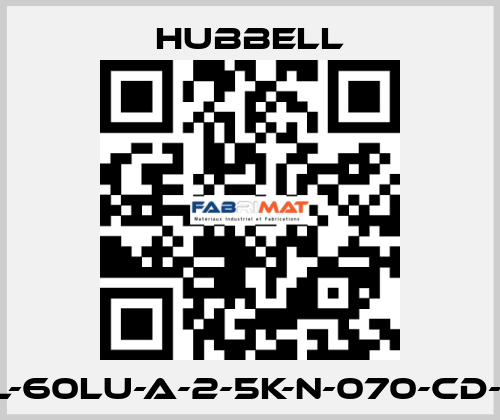 HBL-60LU-A-2-5K-N-070-CD-WH Hubbell