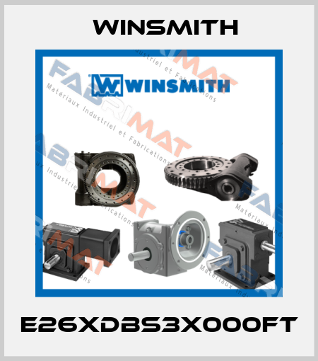 E26XDBS3X000FT Winsmith