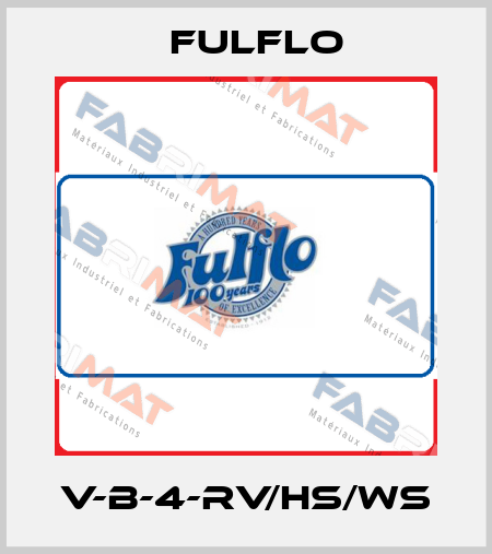 V-B-4-RV/HS/WS Fulflo