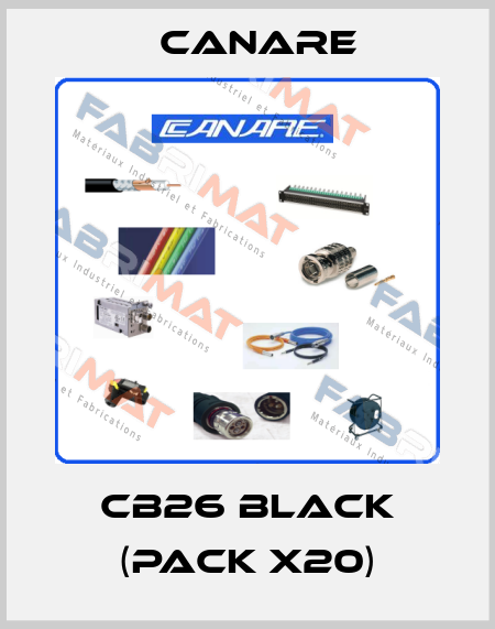 CB26 BLACK (pack x20) Canare