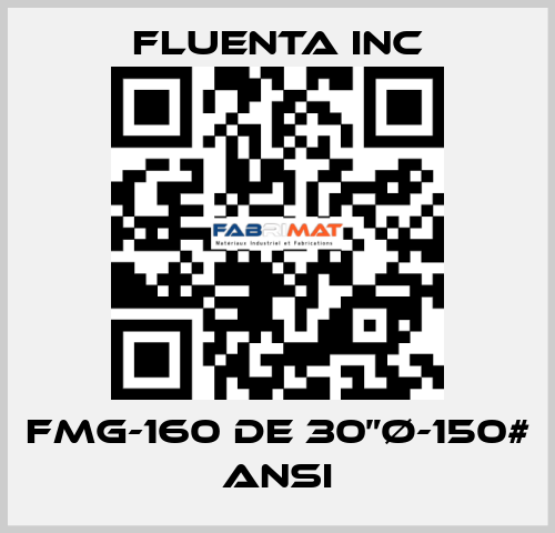 FMG-160 DE 30”Ø-150# ANSI Fluenta Inc