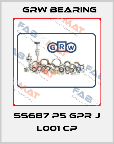 SS687 P5 GPR J L001 CP GRW Bearing