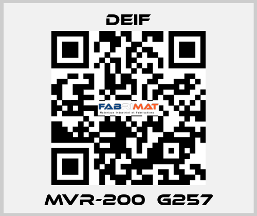 MVR-200  G257 Deif