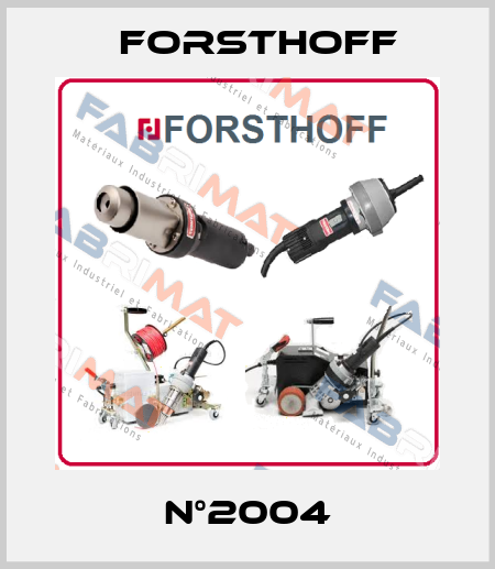 N°2004 Forsthoff