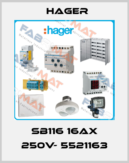 SB116 16AX 250V- 5521163 Hager