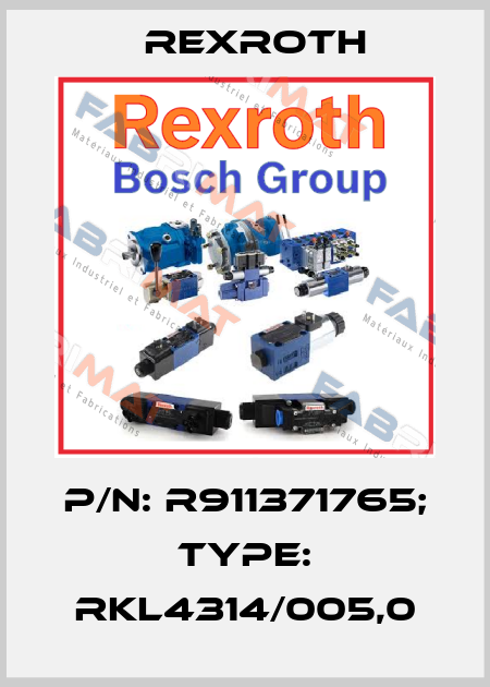 p/n: R911371765; Type: RKL4314/005,0 Rexroth