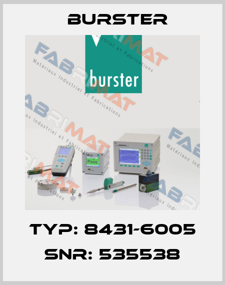 TYP: 8431-6005 SNR: 535538 Burster