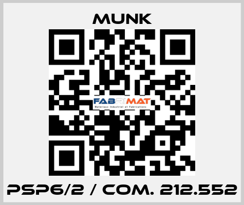 PSP6/2 / com. 212.552 Munk