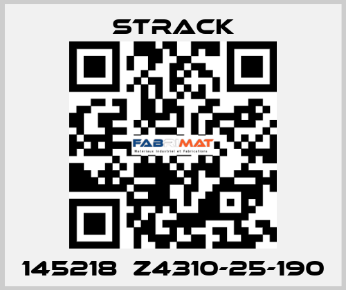 145218  Z4310-25-190  Strack