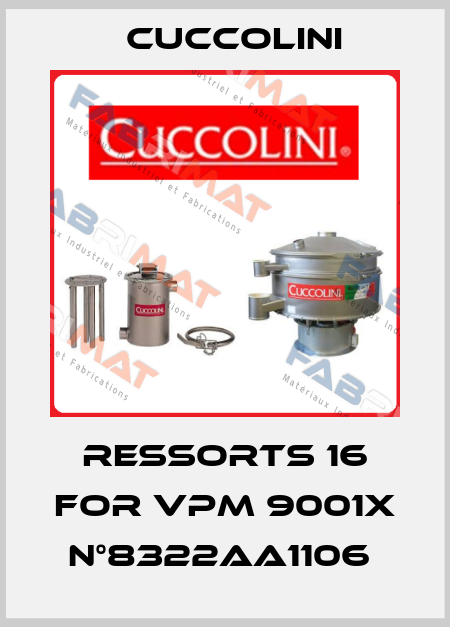 RESSORTS 16 FOR VPM 9001X N°8322AA1106  Cuccolini