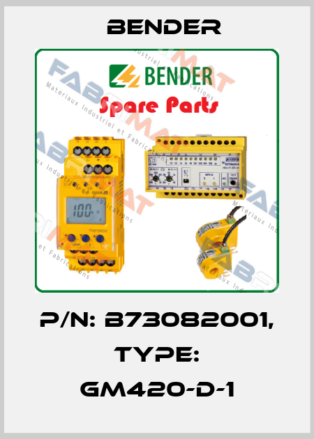 p/n: B73082001, Type: GM420-D-1 Bender