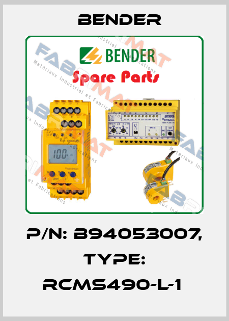 p/n: B94053007, Type: RCMS490-L-1  Bender