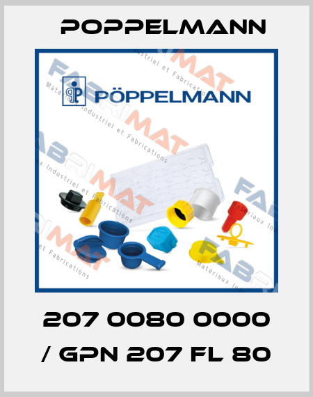 207 0080 0000 / GPN 207 FL 80 Poppelmann