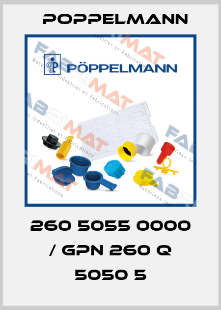 260 5055 0000 / GPN 260 Q 5050 5 Poppelmann