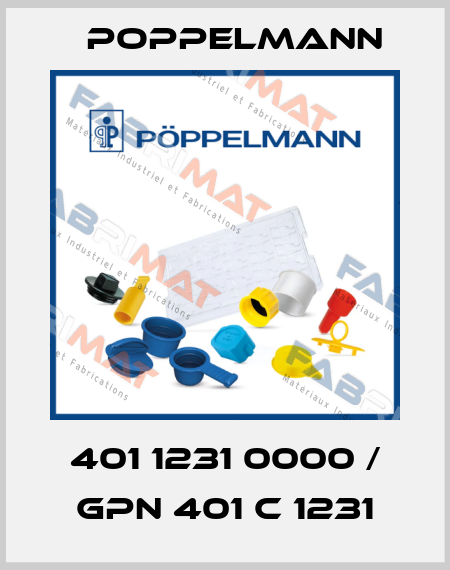 401 1231 0000 / GPN 401 C 1231 Poppelmann