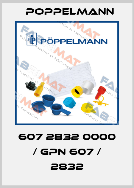 607 2832 0000 / GPN 607 / 2832 Poppelmann