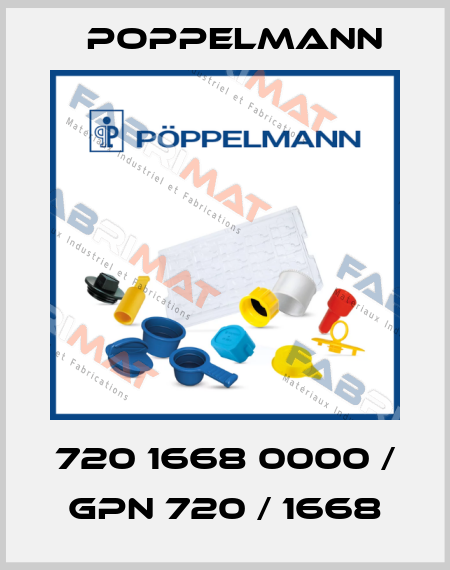 720 1668 0000 / GPN 720 / 1668 Poppelmann