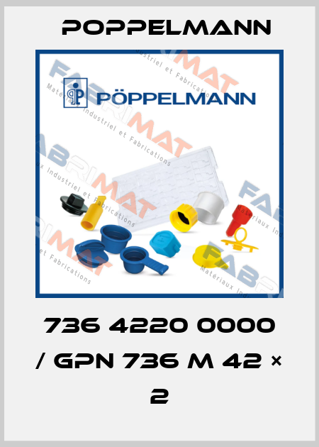 736 4220 0000 / GPN 736 M 42 × 2 Poppelmann