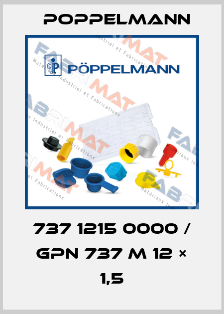 737 1215 0000 / GPN 737 M 12 × 1,5 Poppelmann