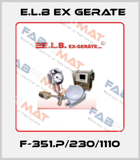 F-351.P/230/1110 E.L.B Ex Gerate