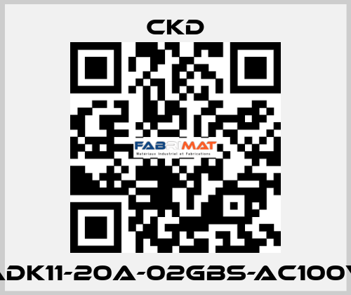 ADK11-20A-02GBS-AC100V Ckd