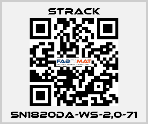 SN1820DA-WS-2,0-71 Strack