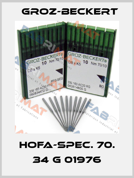 HOFA-SPEC. 70. 34 G 01976 Groz-Beckert