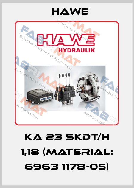 KA 23 SKDT/H 1,18 (Material: 6963 1178-05) Hawe