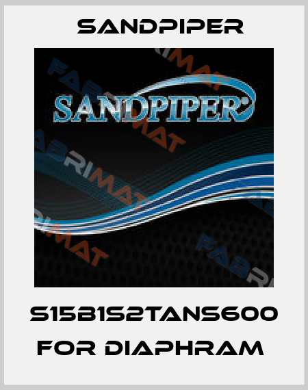 S15B1S2TANS600 FOR DIAPHRAM  Sandpiper
