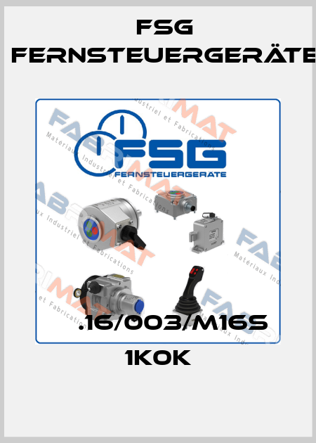 СР.16/003/M16S 1K0K FSG Fernsteuergeräte