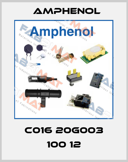 C016 20G003 100 12 Amphenol