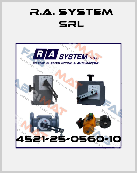 4521-25-0560-10 R.A. System Srl
