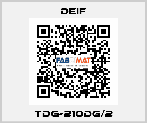 TDG-210DG/2 Deif